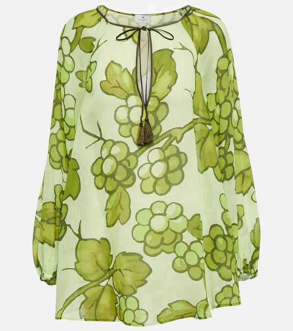  Etro Etro Túnica De Ramio Estampada 