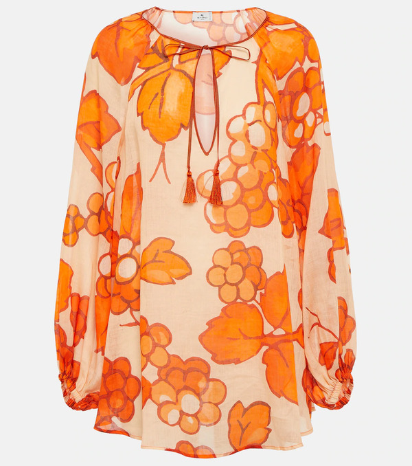  Etro Etro Túnica De Ramio Estampada 