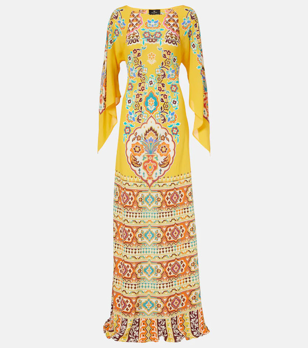  Etro Etro Vestido Largo Estampado 
