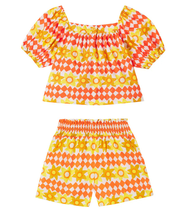  Fabula Fábula Set De Top Y Shorts De Algodón 