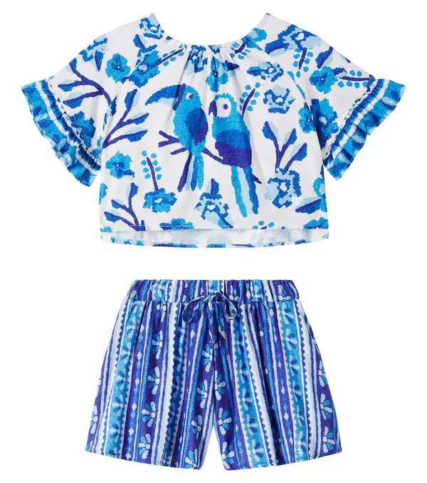 Fabula Fábula Set De Top Y Shorts De Algodón 