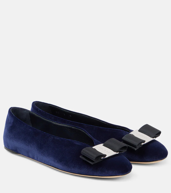  Ferragamo Ferragamo Bailarinas Vanna De Terciopelo 