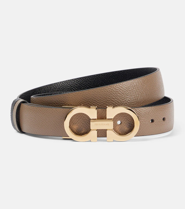  Ferragamo Ferragamo Cinturón Gancini De Piel Reversible 