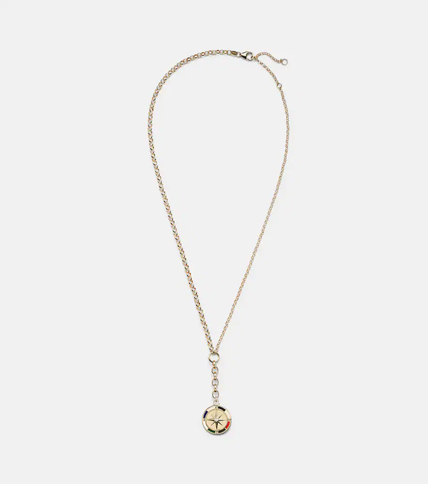  Foundrae Foundrae Collar Internal Compass De Oro De 18 Ct Con Diamante 