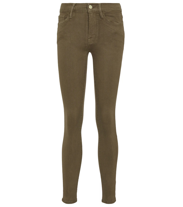  Frame Frame Jeans Le Skinny De Jeanne Tiro Medio 