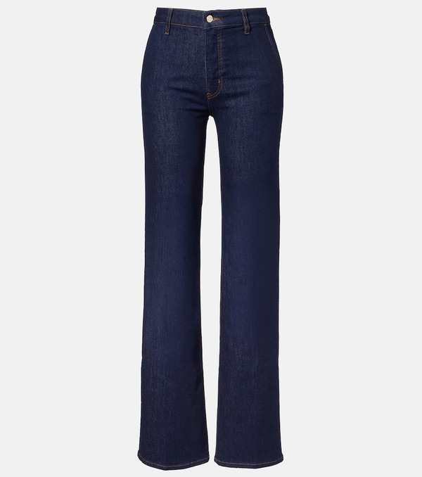  Frame Frame Jeans Rectos De Tiro Alto 