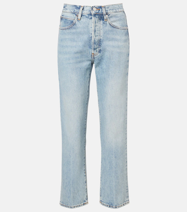  Frame Frame Jeans Rectos The Vertical Crop De Tiro Alto 