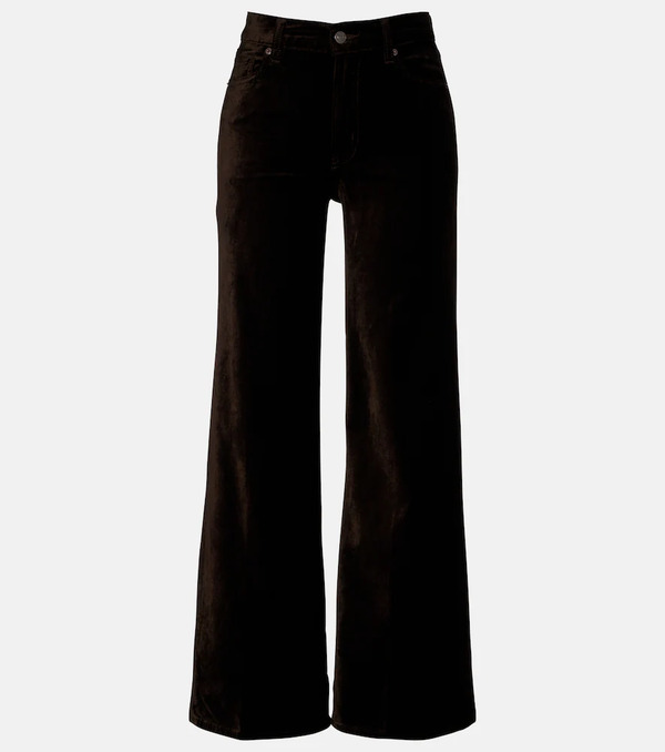  Frame Frame Pantalones Anchos Le Slim Palazzo De Terciopelo 