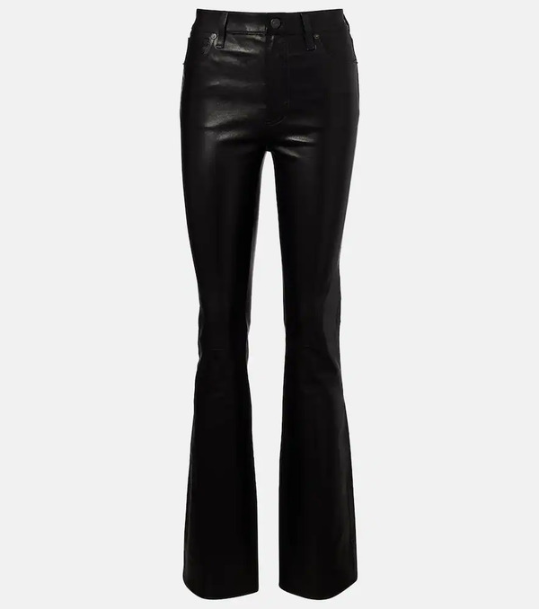  Frame Frame Pantalones Flared Reboot De Piel 