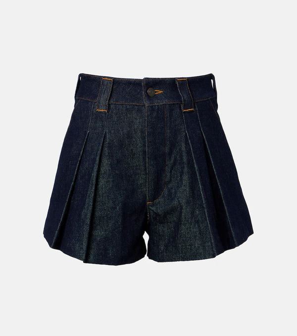  Frame Frame Shorts Structural De Denim Plisados 