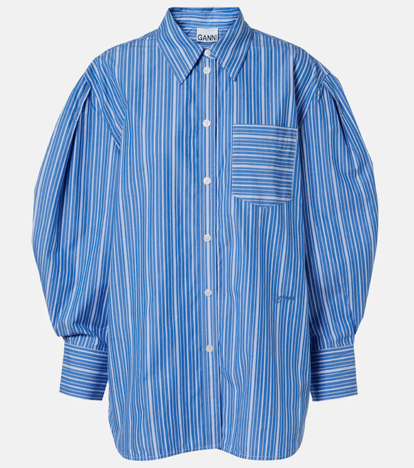  Ganni Ganni Camisa Oversized De Popelín De Algodón 