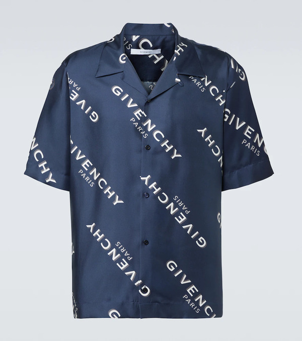  Givenchy Givenchy Camisa Bowling Givenchy Shadow De Seda 
