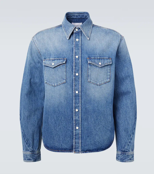  Givenchy Givenchy Camisa Couture Seam De Denim 