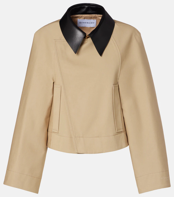  Givenchy Givenchy Chaqueta Cropped De Algodón Y Lana 