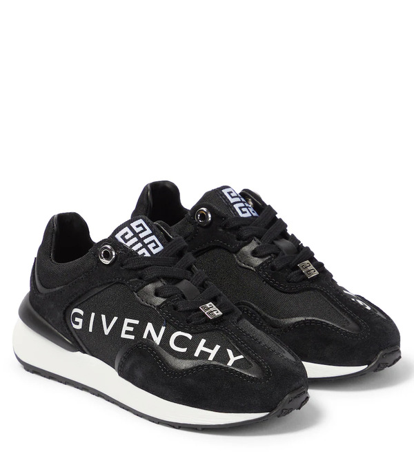  Givenchy Kids Givenchy Kids Zapatillas De Piel, Ante Y Lona Con Logo 