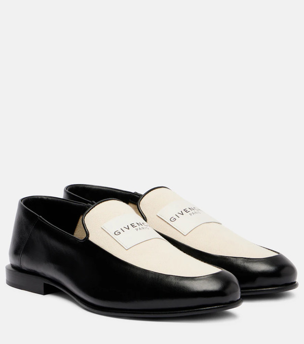  Givenchy Givenchy Mocasines Label De Piel Y Lona 