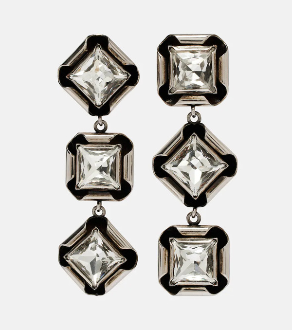  Givenchy Givenchy Pendientes Largos Con Cristales 