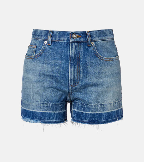  Givenchy Givenchy Shorts De Denim De Tiro Medio 