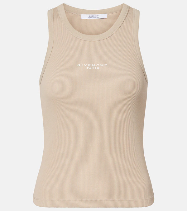 Givenchy Givenchy Tank Top Acanalado De Jersey De Algodón 