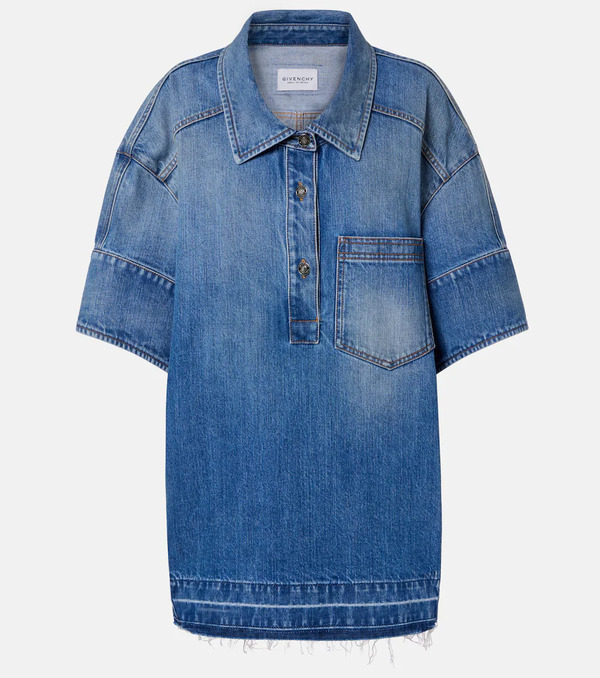  Givenchy Givenchy Vestido Corto Oversized De Denim 