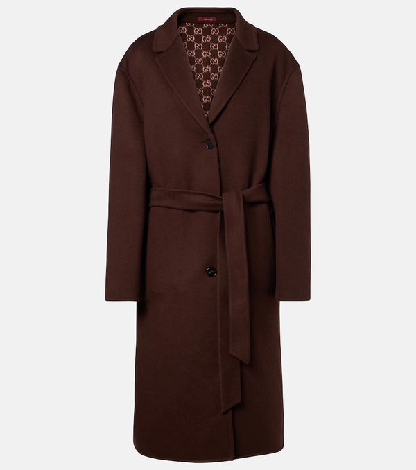  Gucci Gucci Abrigo Reversible De Lana 