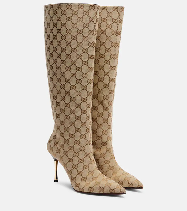  Gucci Gucci Botas Altas Bombshell De Lona Gg 