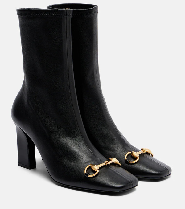  Gucci Gucci Botines Signora De Piel Con Horsebit 