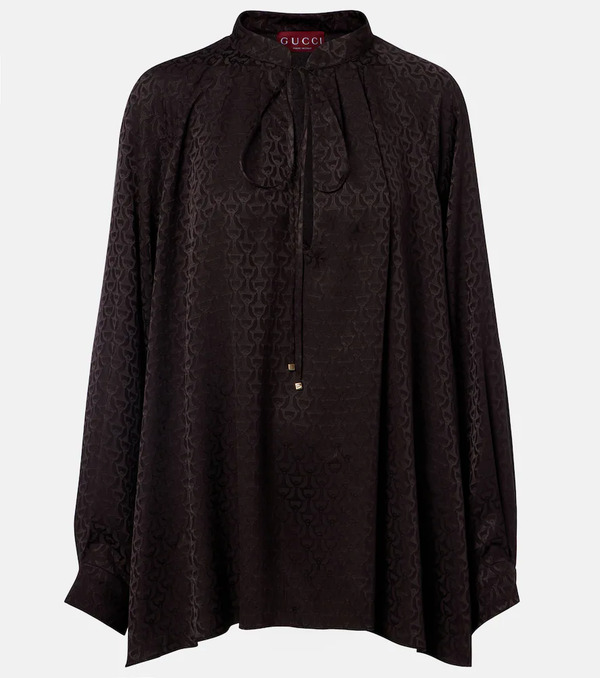  Gucci Gucci Camisa De Seda Estampada 