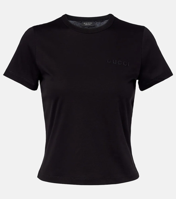  Gucci Gucci Camiseta De Jersey De Algodón 