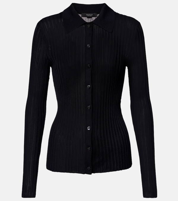 Gucci Gucci Cárdigan Acanalado 