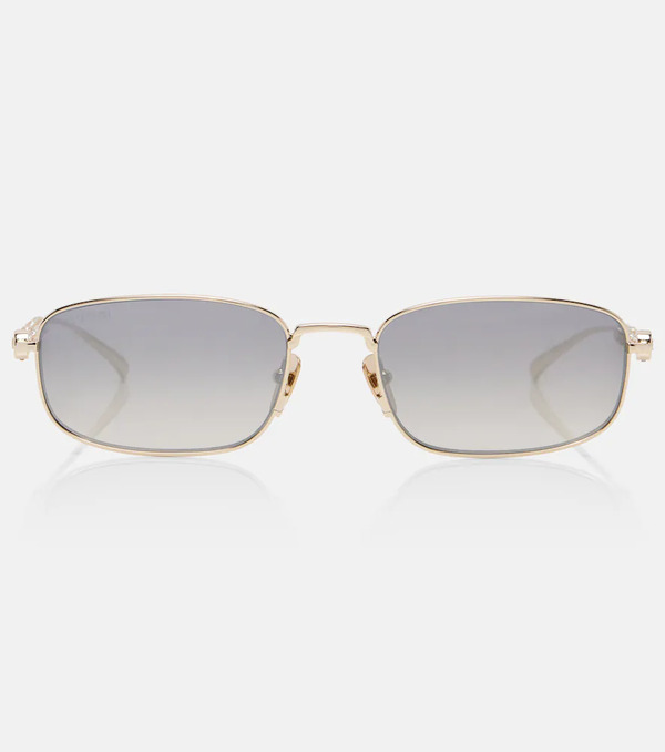  Gucci Gucci Gafas De Sol Rectangulares Bamboo Con Cristales 