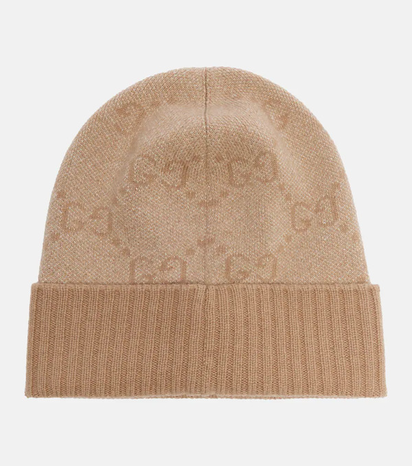  Gucci Gucci Gorro De Lamé En Mezcla De Cachemir Con Gg 