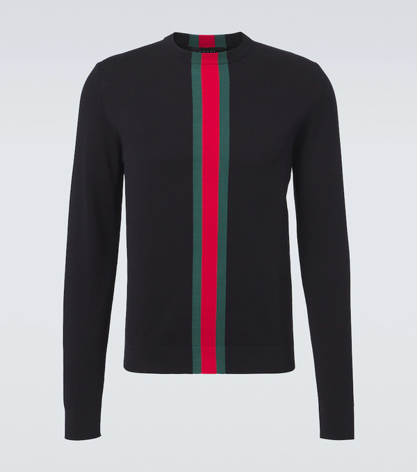  Gucci Gucci Jersey De Algodón Con Web 