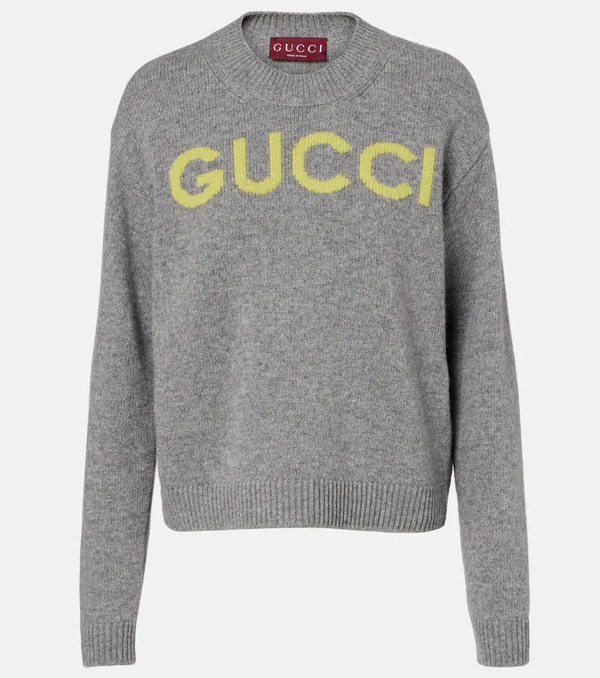  Gucci Gucci Jersey De Lana Con Logo 
