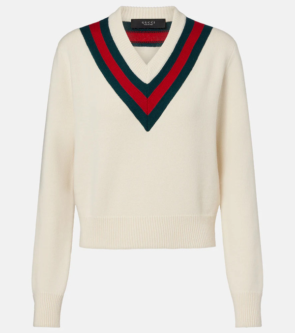  Gucci Gucci Jersey De Lana Con Web 
