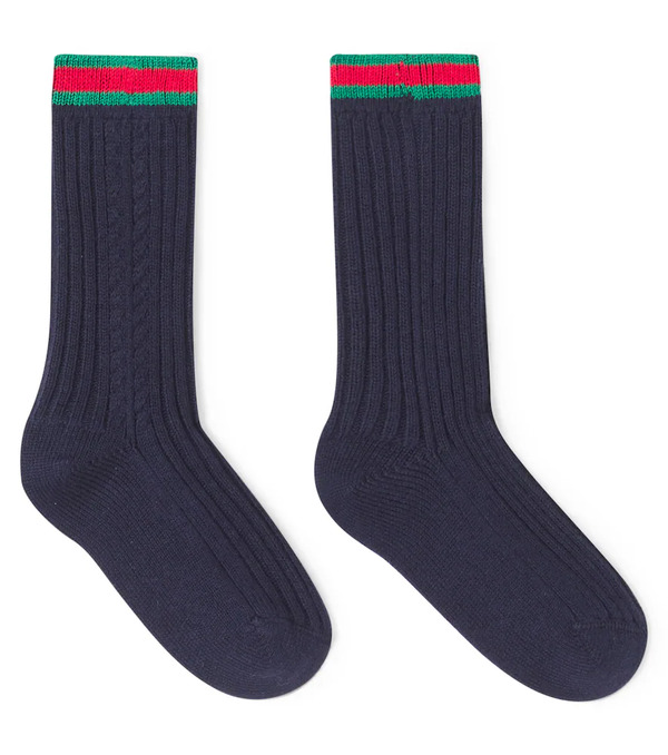  Gucci Kids Gucci Kids Calcetines En Mezcla De Algodón Con Web 