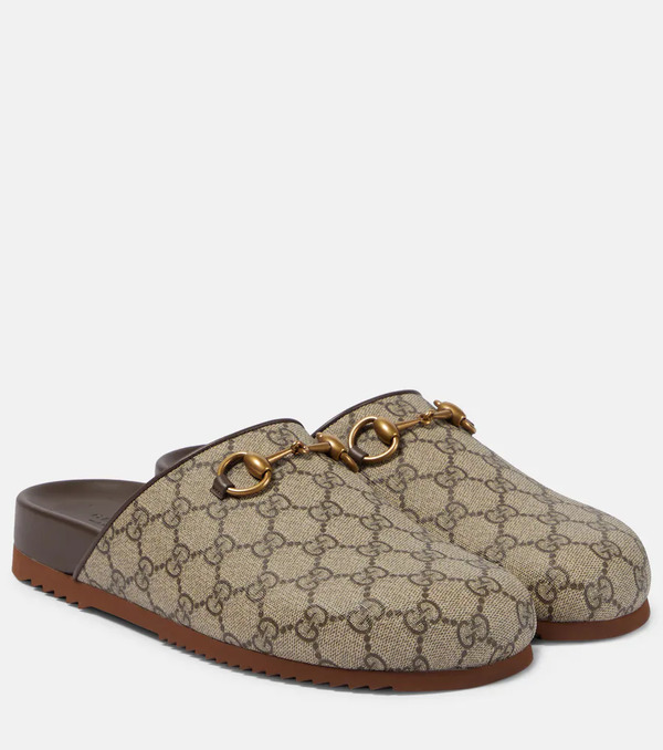 Gucci Gucci Mules Gg Supreme Horsebit 