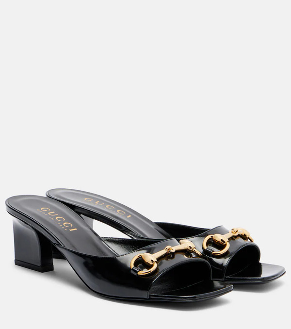  Gucci Gucci Mules Signora De Charol Con Horsebit 