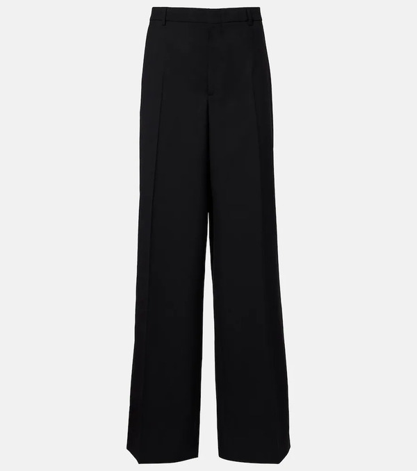  Gucci Gucci Pantalones Rectos De Lana De Tiro Alto 