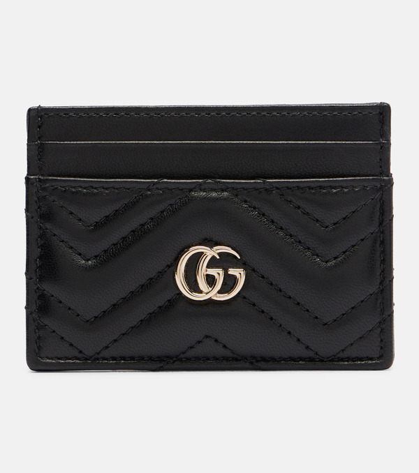  Gucci Gucci Tarjetero De Piel Con Gg 