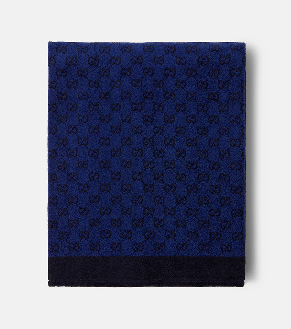  Gucci Gucci Toalla De Rizo De Algodón Con Gg 