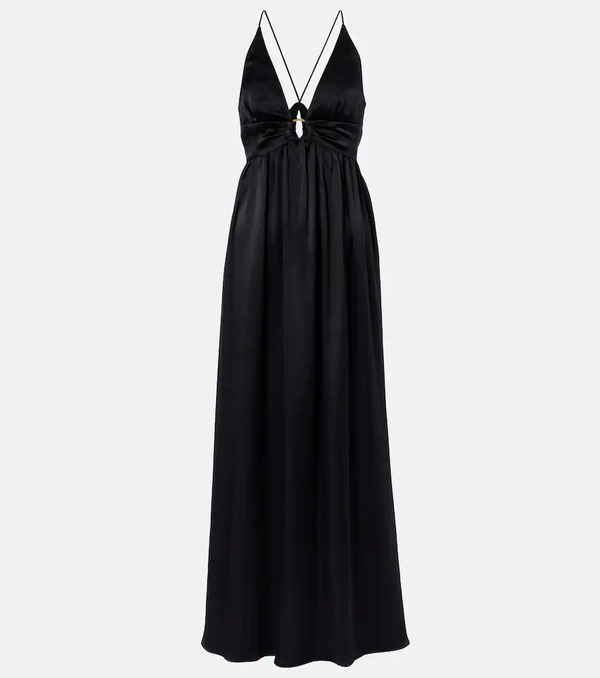  Heidi Klein Heidi Klein Vestido Largo Meteora De Satén De Seda 
