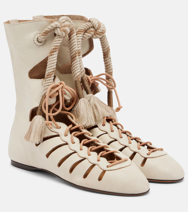  Isabel Marant Isabel Marant Botines Con Cordones Liade De Piel 
