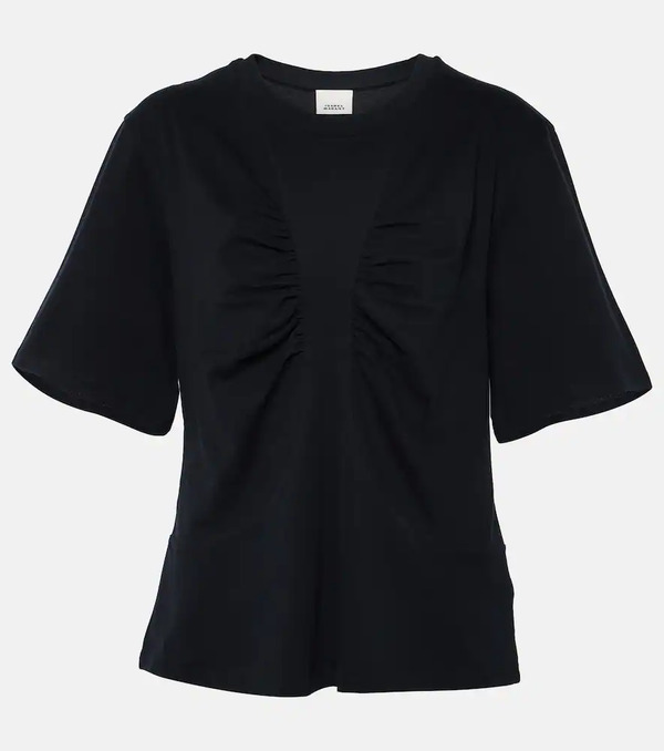  Isabel Marant Isabel Marant Camiseta Zeren De Algodón Drapeada 