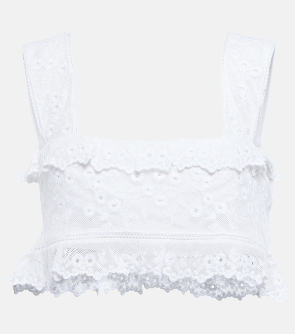  Isabel Marant Isabel Marant Crop Top Mecelia De Seda Y Algodón 