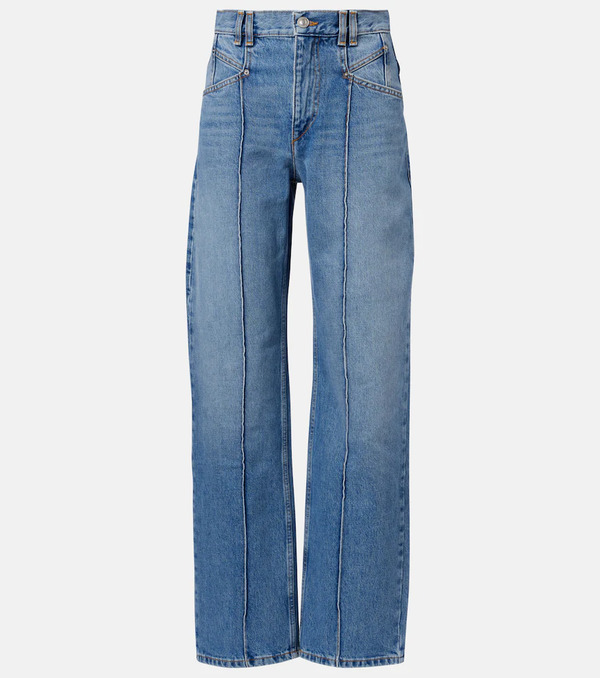  Isabel Marant Isabel Marant Jeans Rectos Drolane De Tiro Alto 