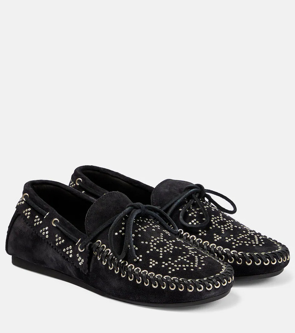  Isabel Marant Isabel Marant Mocasines Freen De Ante Adornados 