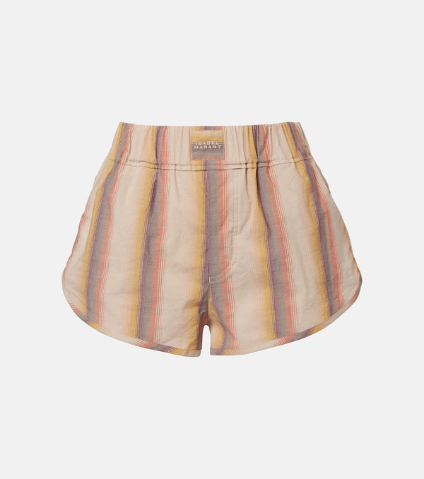  Isabel Marant Isabel Marant Shorts Melinea De Algodón A Rayas 