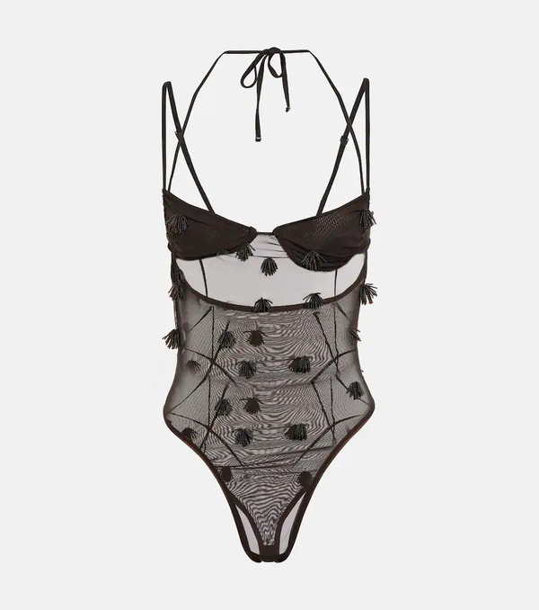  Jacquemus Jacquemus Body De Malla Con Apliques 