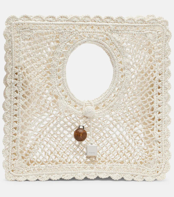  Jacquemus Jacquemus Bolso Spiaggia Small De Encaje 